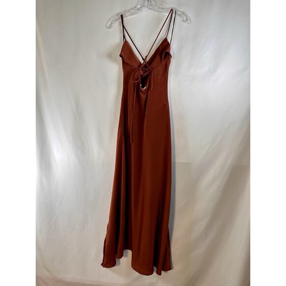 ASTR the Label Gaia Dress Rust Medium EEUC$94 Orange Red - Picture 4 of 5